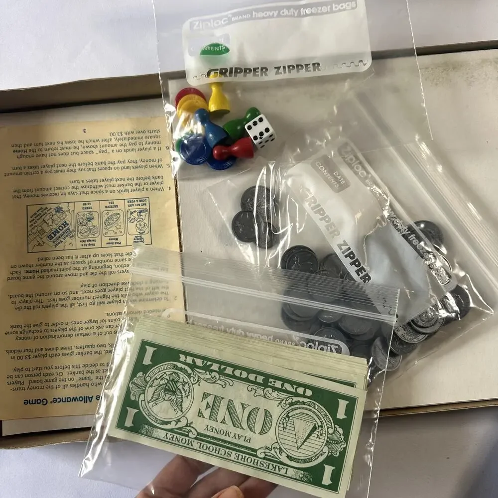 Vintage 1992 The Allowance Game Board Game